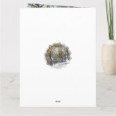 Sneeuwschilderij Waterverf Bedankkaart (Achterkant)