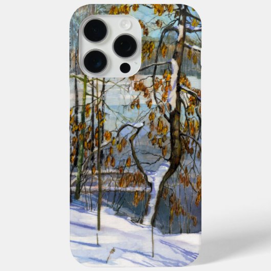 Sneeuwschilderij Waterverf Case-Mate iPhone Case (Achterkant)