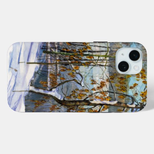 Sneeuwschilderij Waterverf Case-Mate iPhone Case (Achterkant (horizontaal))