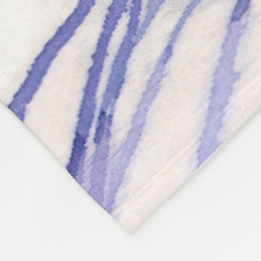 Sneeuwschilderij Waterverf Fleece Deken (Hoek)