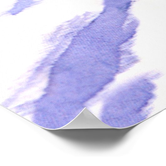 Sneeuwschilderij Waterverf Poster (Hoek)