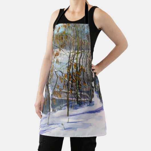 Sneeuwschilderij Waterverf Schort (Insitu)