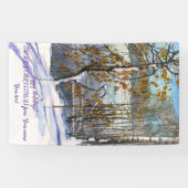 Sneeuwschilderij Waterverf Spandoek (Horizontaal)