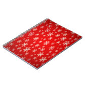 sneeuwschilfering voor kerstmis notitieboek (Linkerzijde)