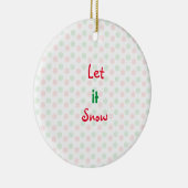 Sneeuwschilfers van kerstmis keramisch ornament (Rechts)