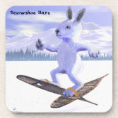 Sneeuwschoehaas Bier Onderzetter (Voorkant)