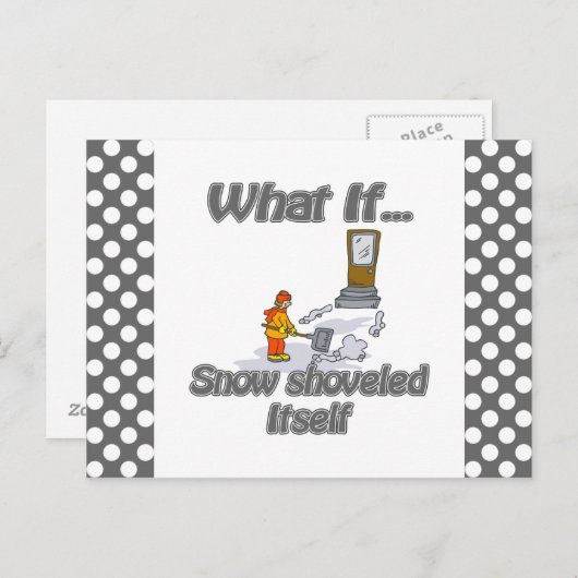 Sneeuwschoen Briefkaart (Voorkant / Achterkant)