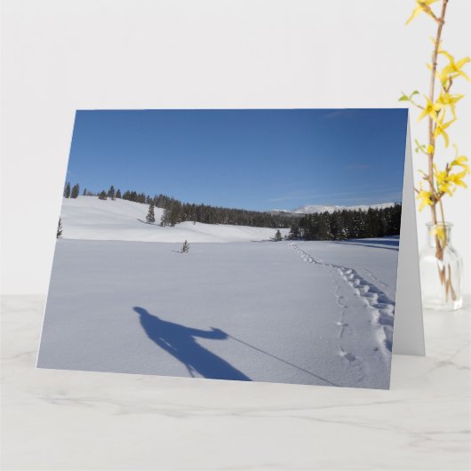 Sneeuwschoen in het nationale park van Yellowstone Kaart (Gele Bloem)