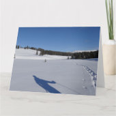 Sneeuwschoen in het nationale park van Yellowstone Kaart (Voorkant)