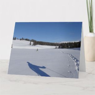 Sneeuwschoen in het nationale park van Yellowstone Kaart