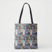 sneeuwschoen, kat tote bag (Voorkant)