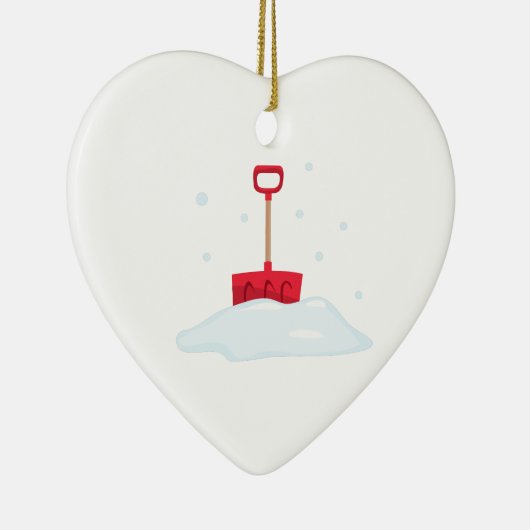 Sneeuwschoen Keramisch Ornament (Rechts)