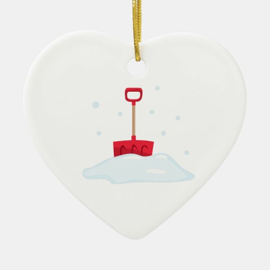 Sneeuwschoen Keramisch Ornament (Voorkant)