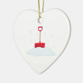 Sneeuwschoen Keramisch Ornament (Links)