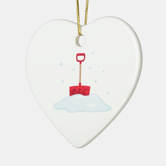 Sneeuwschoen Keramisch Ornament (Links)