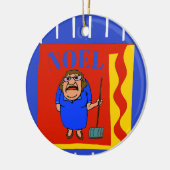 Sneeuwschoen, Knoop, voeg tekst toe, bewerk deze Keramisch Ornament (Links)