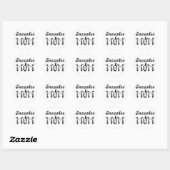 Sneeuwschoen mam geschenken ronde sticker (Vel)