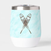 sneeuwschoen op sneeuw (Voorkant)