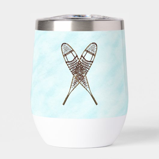 sneeuwschoen op sneeuw (Voorkant)