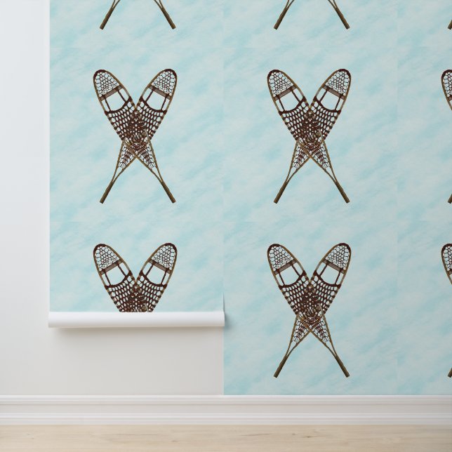 sneeuwschoen op sneeuw behang (Applicatie)