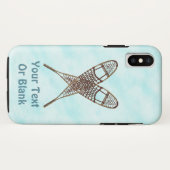 sneeuwschoen op sneeuw Case-Mate iPhone case (Achterkant (horizontaal))
