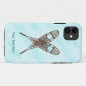 sneeuwschoen op sneeuw Case-Mate iPhone case (Achterkant (horizontaal))