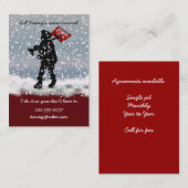 sneeuwschoen visitekaartje (Voorkant / Achterkant)