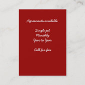 sneeuwschoen visitekaartje (Achterkant)