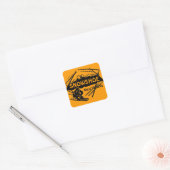 Sneeuwschoen West Virginia oranje ski logo sticker (Envelop)