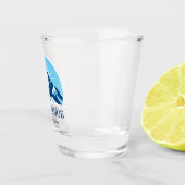 Sneeuwschoen West Virginia skigebied souvenir Shot Glas (Rechts)