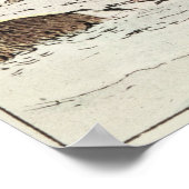 Sneeuwschoenen als jachtbuffel poster (Hoek)