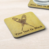 Sneeuwschoenen Bier Onderzetter (Linkerzijde)