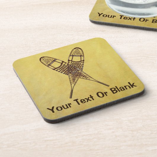 Sneeuwschoenen Bier Onderzetter (Linkerzijde)