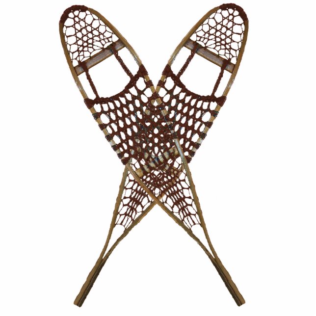 Sneeuwschoenen Fotobeeldje Magneet (Voorkant)