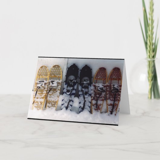 Sneeuwschoenen Kaart (Voorkant)