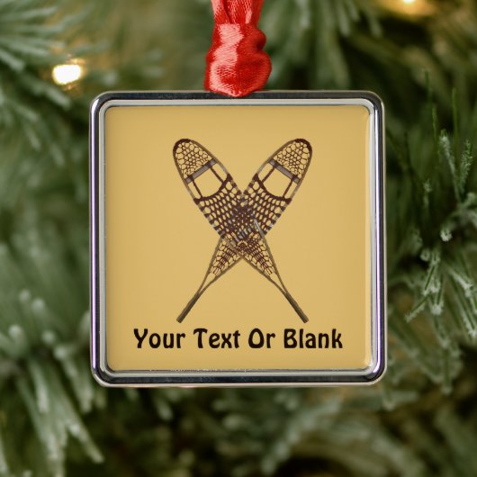 Sneeuwschoenen Metalen Ornament (Boom)