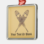 Sneeuwschoenen Metalen Ornament (Links)