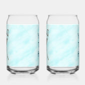 Sneeuwschoenen op oud papier blikvorm glas (Links)