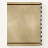 Sneeuwschoenen op oud papier notitieboek (Achterkant)