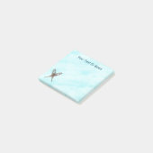 Sneeuwschoenen op sneeuw post-it® notes (Schuin)