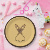 Sneeuwschoenen Papieren Bordje (Feest)