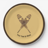 Sneeuwschoenen Papieren Bordje (Voorkant)