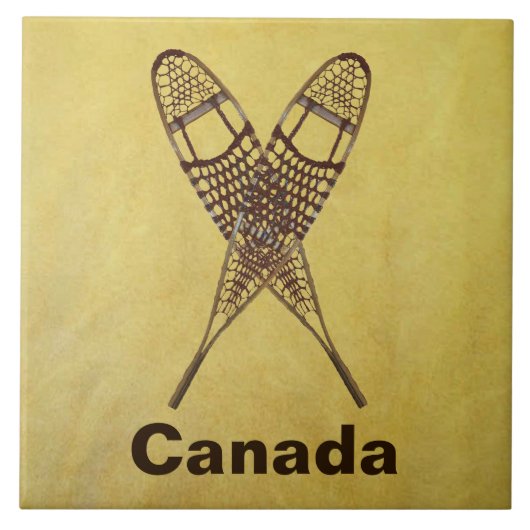 Sneeuwschoenen Tegeltje (Voorkant)