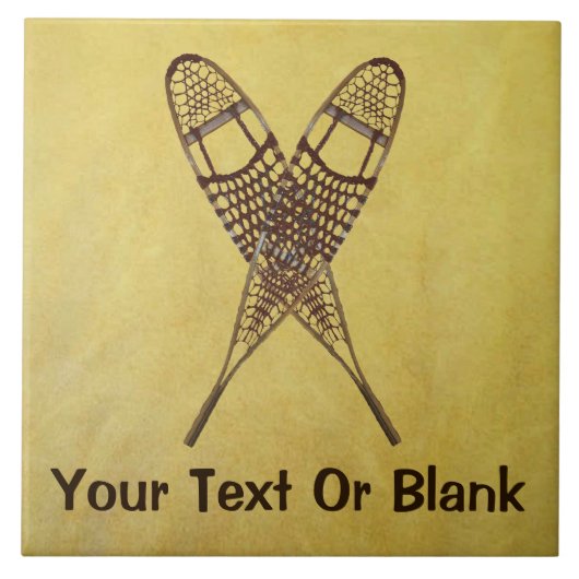 Sneeuwschoenen Tegeltje (Voorkant)