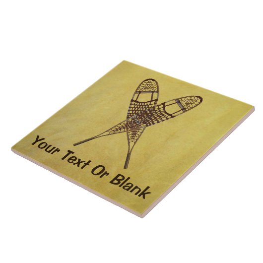 Sneeuwschoenen Tegeltje (Zijkant)