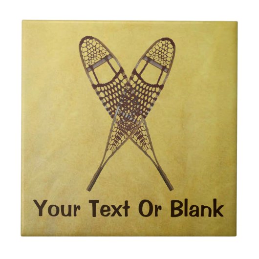 Sneeuwschoenen Tegeltje (Voorkant)