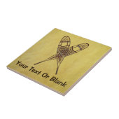 Sneeuwschoenen Tegeltje (Zijkant)