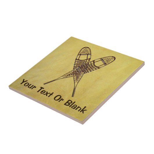 Sneeuwschoenen Tegeltje (Zijkant)