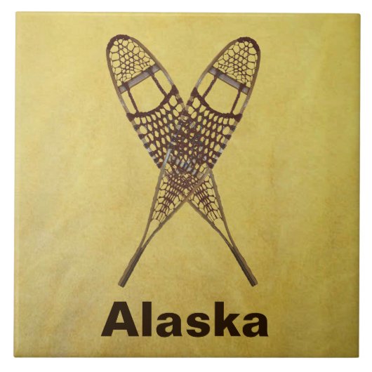 Sneeuwschoenen Tegeltje (Voorkant)