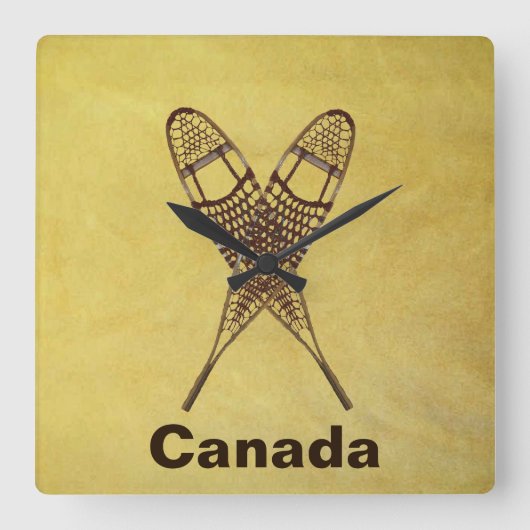 Sneeuwschoenen Vierkante Klok (Voorkant)